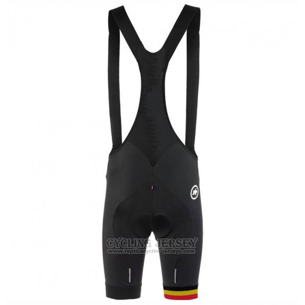 2017 Cycling Jersey Assos Champion Belgium Short Sleeve and Bib Short